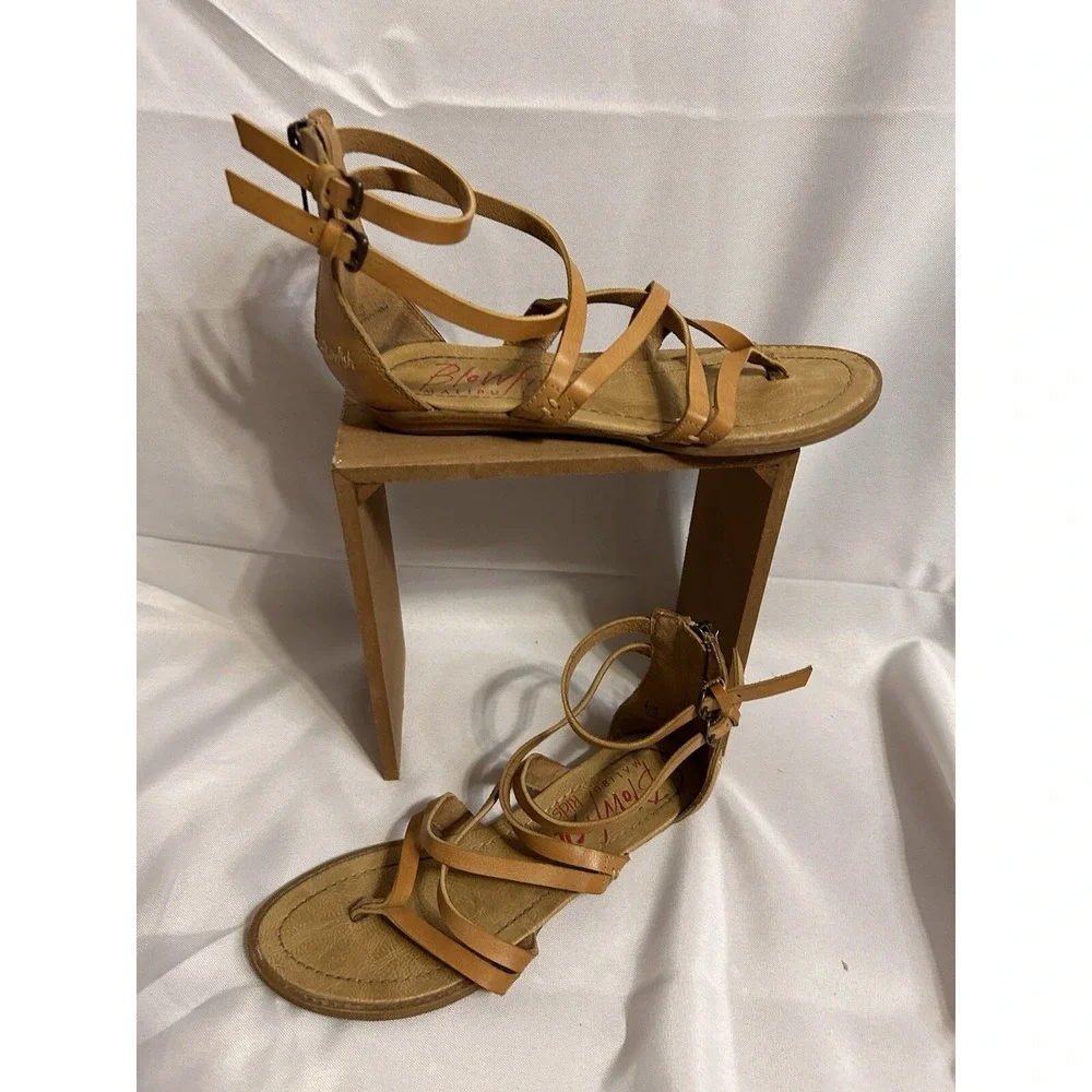 Blow Fish Girls Sandals Tan Size 4,‎ Gladiator Style Beach Vacation